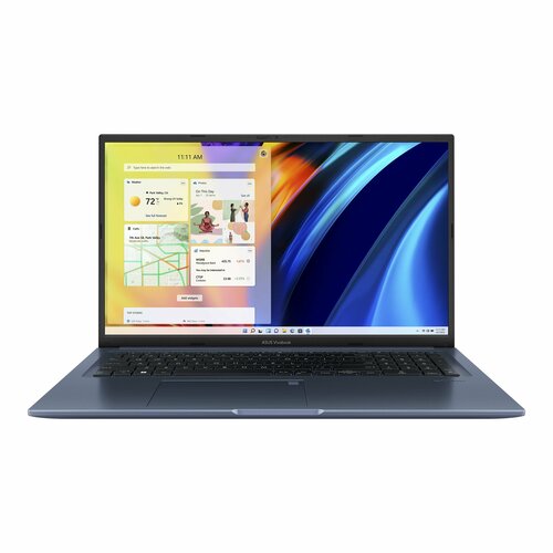 Ноутбук ASUS Vivobook 17X K1703ZA-AU171 17.3 (1920x1080) IPS/Intel Core i5-12500H/16ГБ DDR4/512ГБ SSD/Iris Xe Graphics/Без ОС синий (90NB0WN2-M00750)