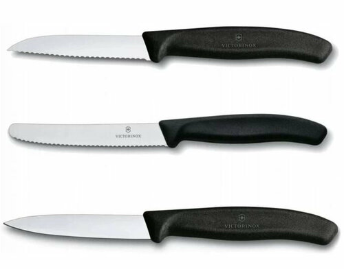 Набор кухонных ножей 3шт. Victorinox Swiss Classic Paring, черный (6.7113.3)