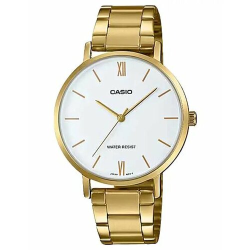 Наручные часы CASIO, белый, золотой