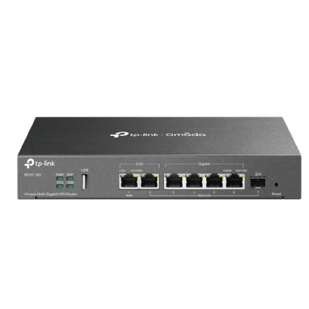 TP-Link SMB Сетевое оборудование TP-Link ER707-M2 VPN-маршрутизатор Omada с мультигигабитными портами