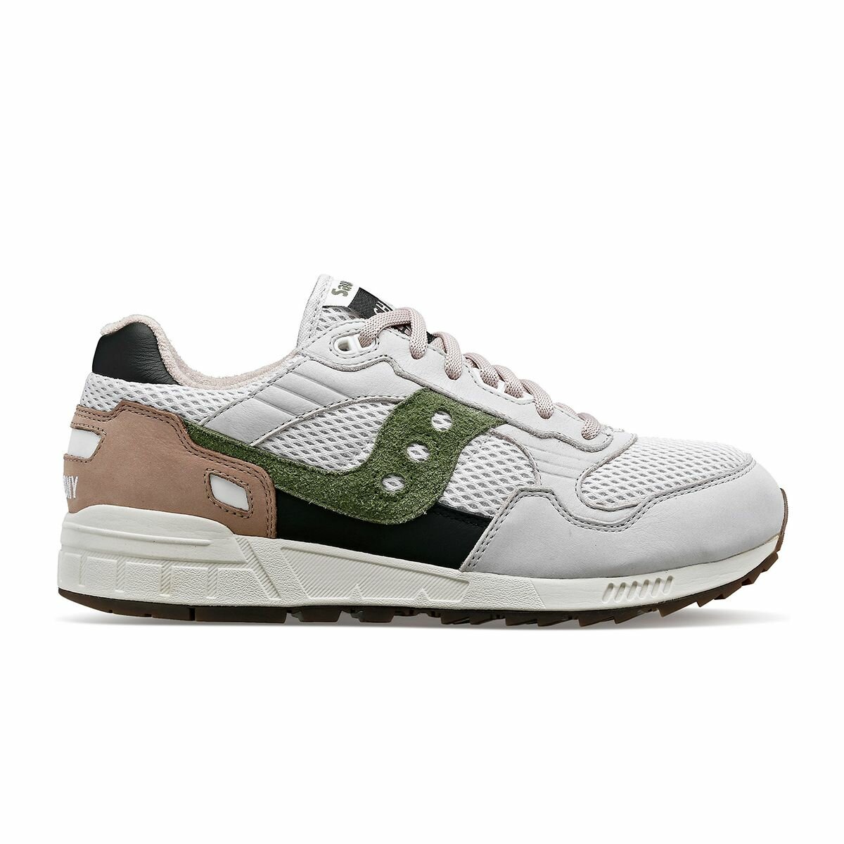 Кроссовки Saucony Shadow 5000, размер 37, серый/белый/зеленый
