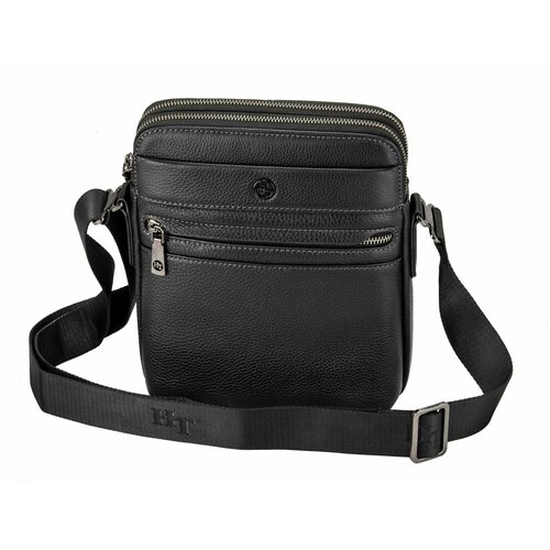 Сумка планшет HT сумка-планшет, фактура зернистая, черный