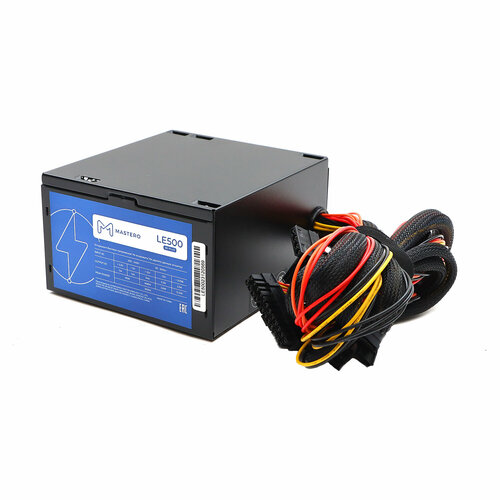 Блок питания 500 Вт ATX Mastero LE500 120 мм 80 Plus LE500-120BFV1 3900₽