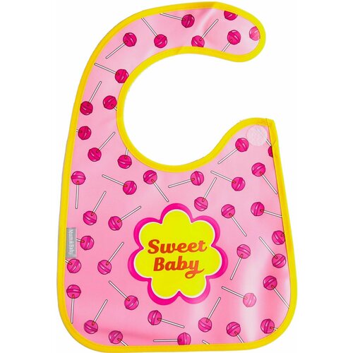 Нагрудник Sweet Baby для кормления ребенка, слюнявчик детский непромокаемый с рисунком на липучке, фартук нагрудный с карманом