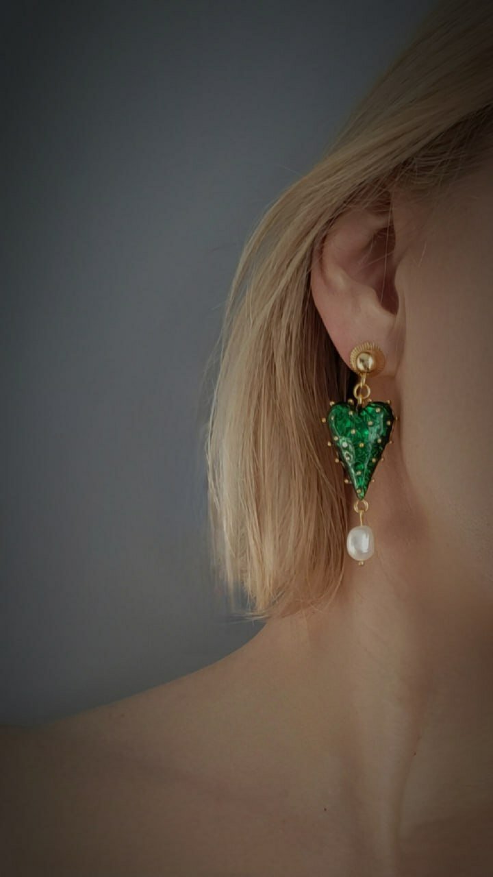 Серьги с подвесками ( Verba ) 