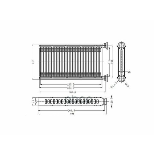 Радиатор Отопителя Салона Tg-Rih001472130-Fg000 TiGuar Subaru ForesterImpreza 08-Wrx 13-Xv 11- Ti-Guar арт TGRIH0014 4930₽