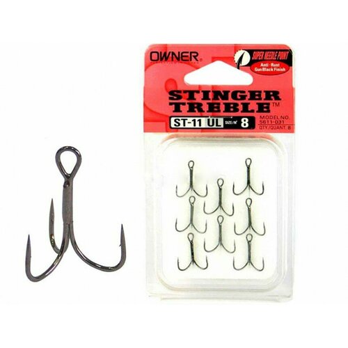 Крючок-тройник Owner ST-11 (5611) BC (Размер # 16; 8шт )