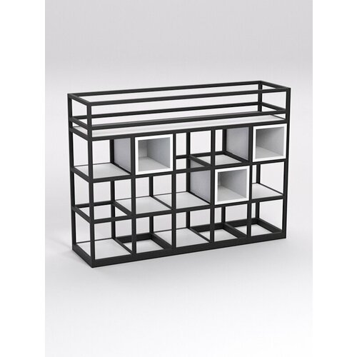 Подставка для цветов №5 в стиле лофт, Белый 122 x 34 x 90 см