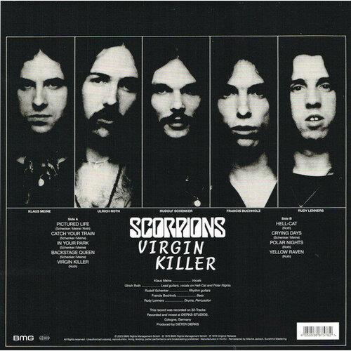 Виниловая пластинка SCORPIONS / Virgin Killer (Blue Vinyl) (1LP)