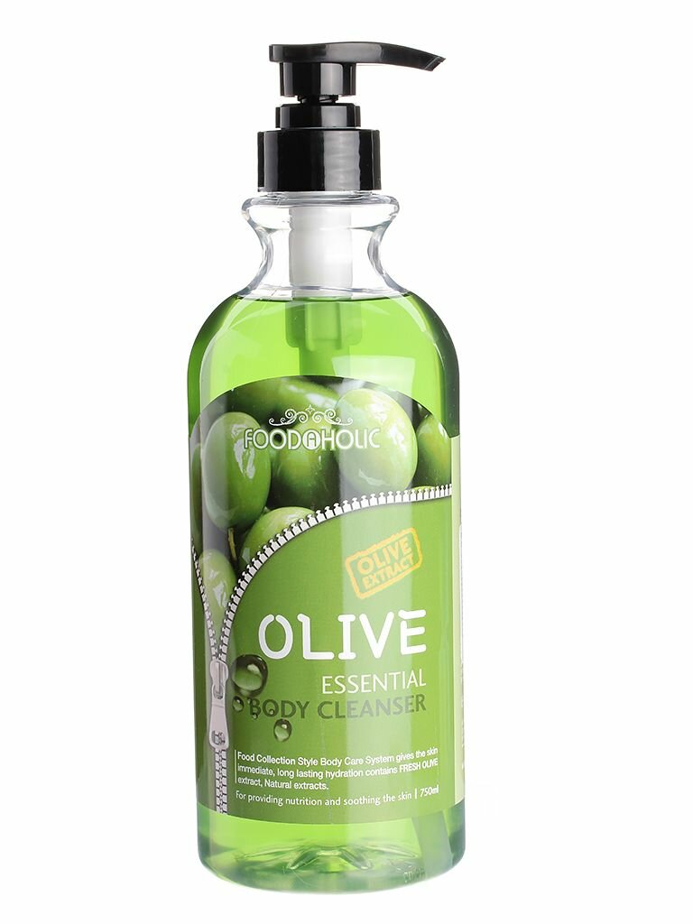 Гель для душа с экстрактом оливы Essential Body Cleanser Olive, 750 мл Food a Holic - фото №11