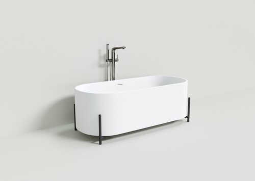 Ванна из искусственного камня NT Bagno Amiata 160x80 белая матовая