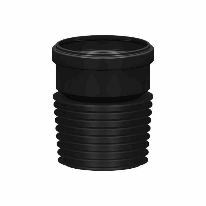 Переход ПВХ универсальный черный Дн 110х90 б/нап ремонтный Татполимер ТП-82.100 — фото 1