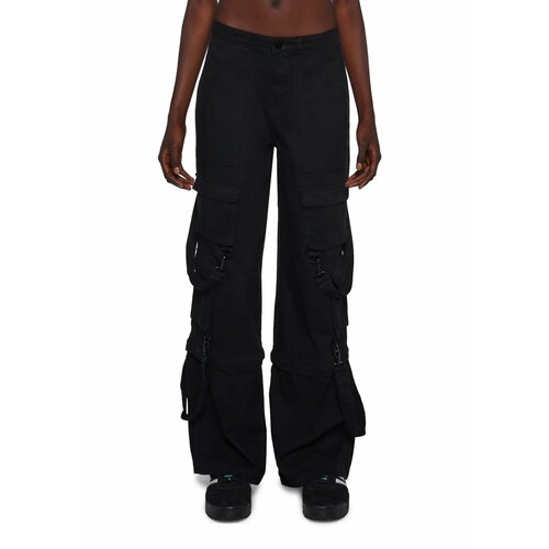 фото Брюки карго dolls kill cool n' casual cargo pants, размер s, черный