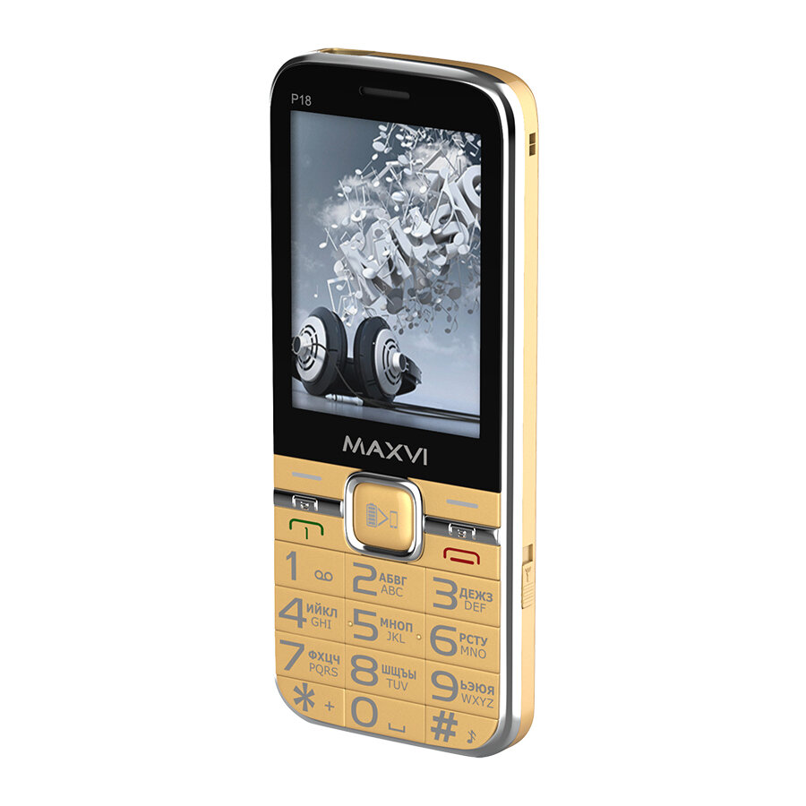 Телефон мобильный (MAXVI P18 Black)