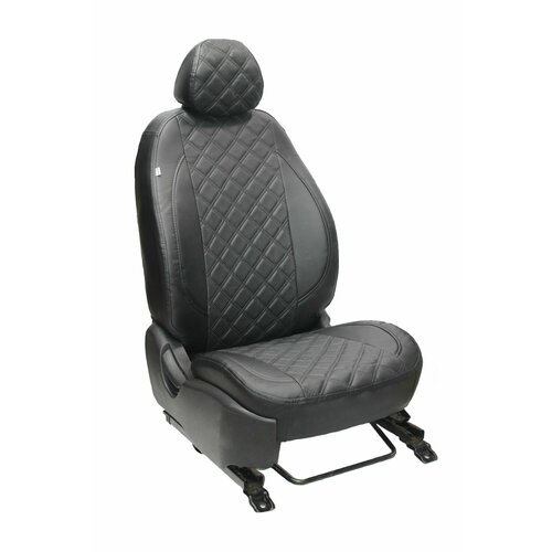 Чехлы для автомобильных сидений комплект Premium на RENAULT KAPTUR 2016-н в джип авточехлы модельные экокожа черный ромб Рено каптур 7590₽