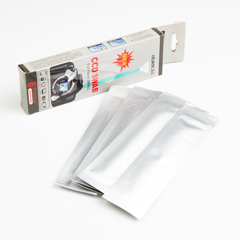 фото Набор сухих швабр 15 мм 6 шт для полнокадровых матриц Huanuo CCD/CMOS FF-15 Swab DRY Kit