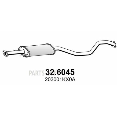 ASSO 32.6045 Глушитель средняя часть