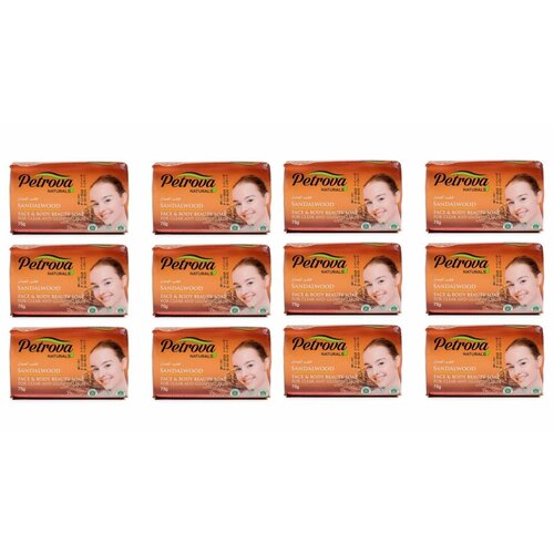 Petrova Твердое мыло для лица и тела SANDALWOOD 150 гр 12 шт 1704₽