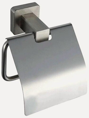 Изображение товара Держатель для туалетной бумаги Frap F30303, нержавеющая сталь, серебристый, с крышкой