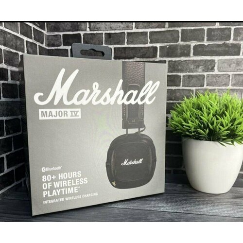 Беспроводные наушники Mjor 4 с микрофоном Bluetooth 35 мм черные 3250₽