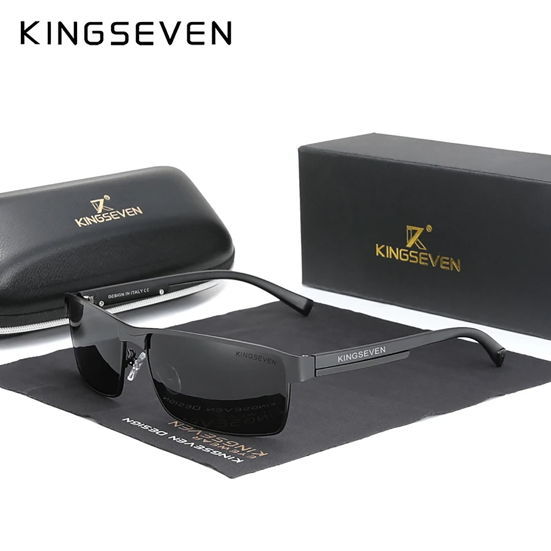 Солнцезащитные очки KINGSEVEN, черный