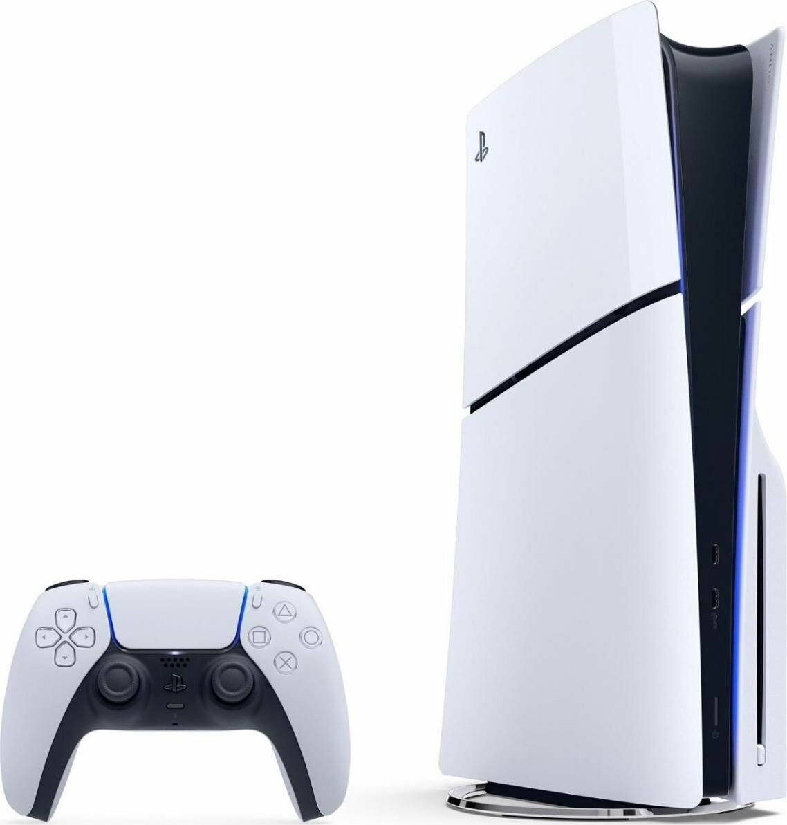 Игровая приставка Sony PlayStation 5 Slim, с дисководом, 1000 ГБ SSD, без игр, белый — фото 1