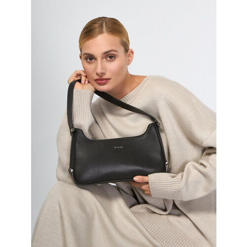 Сумка седло Palio фактура гладкая черный 15823₽