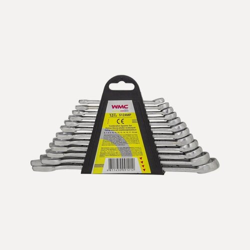 Изображение товара Набор комбинированных ключей WMC TOOLS 12 пр WMC-5124MP(54291)