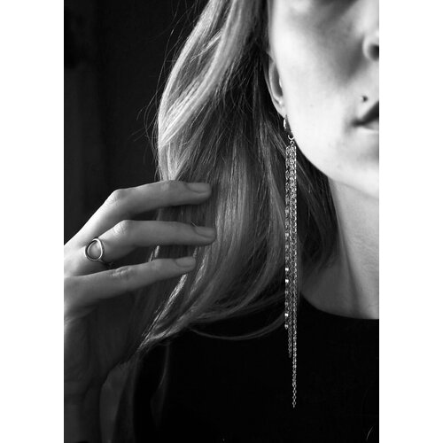 Моносерьга SensualSteel.BRAND, размер 150 мм, сиреневый