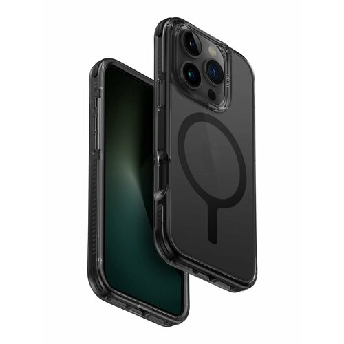 Чехол Uniq для iPhone 16 Pro 6.3" Combat AF, цвет черный (Black) бесцветный, черный, black