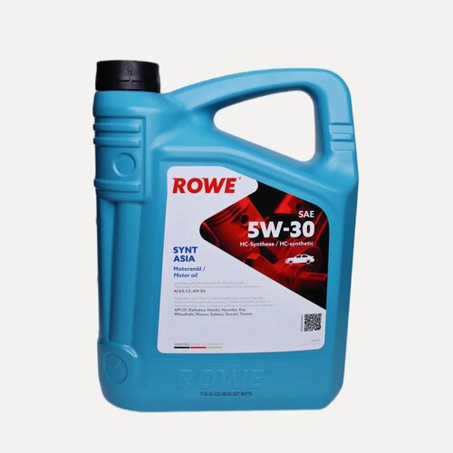Изображение товара Моторное масло синтетическое ROWE HIGHTEC SYNT ASIA 5W-30, 4 литра канистра