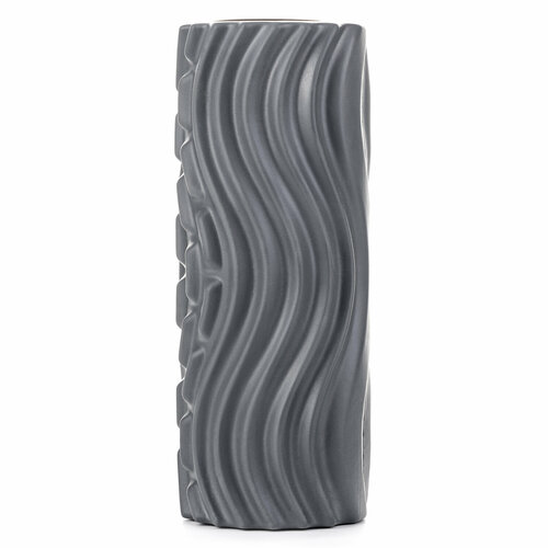 Ролик массажный с вибрацией Kama Vibro Roll для тела / 5 уровней интенсивности / Серый