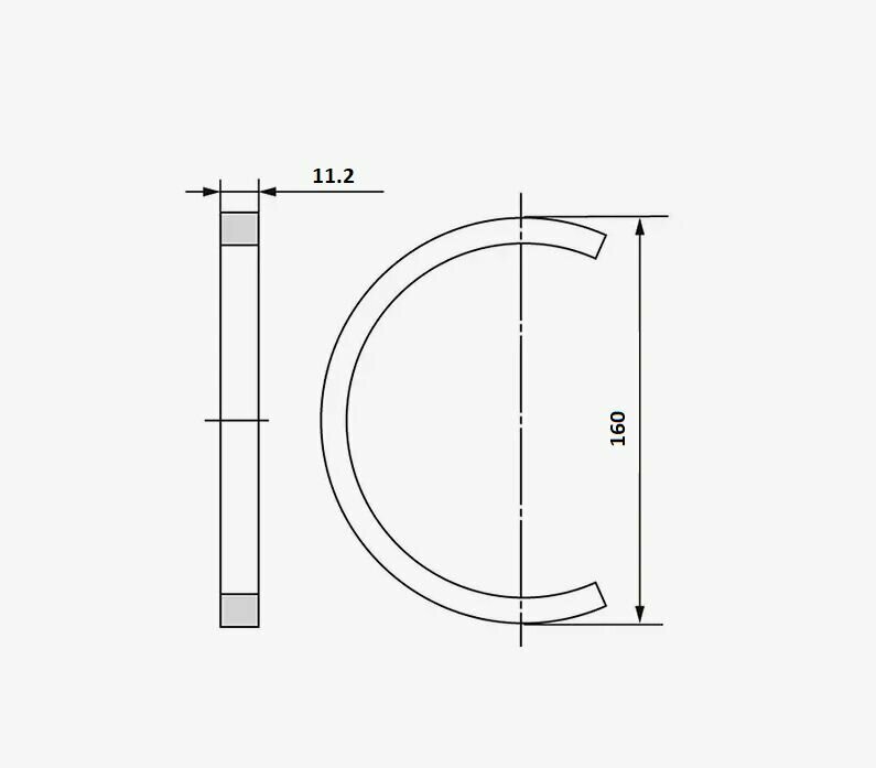 Кольцо SR160х11,2 ZHLRU — фото 1