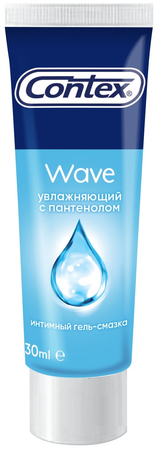 Интимный гель-смазка Contex Wave, увлажняющий, с пантенолом, 30 мл
