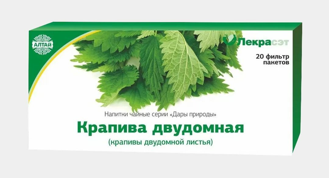 Картинки Крапива двудомная, листья 20 фильтр - пакетов (Лекра-Сэт) (производство Алтай)