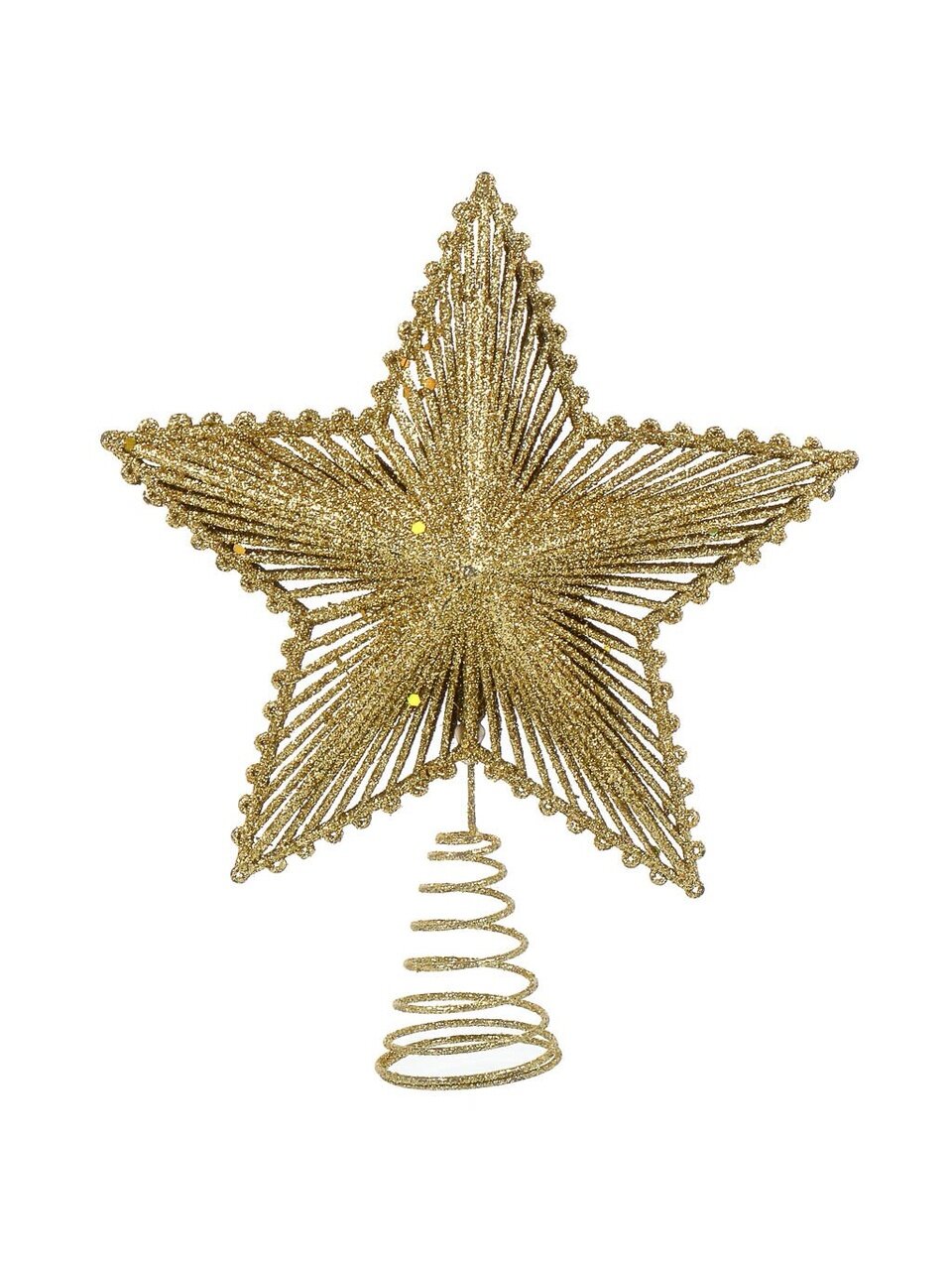Верхушка на елку Звезда золото 20х24 см Другие бренды