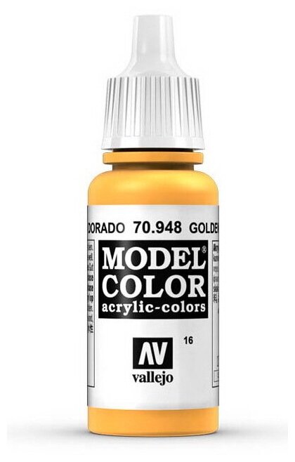 Краска Vallejo "Model Color" Золотисто-желтый. 948 17 мл