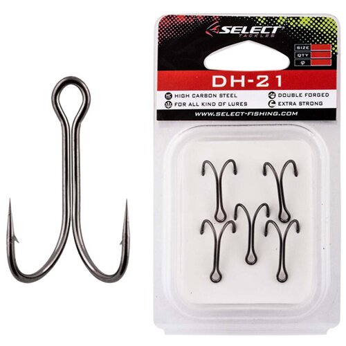 Крючки Select двойные double hook DH-21 #10 (6шт в упаковке)