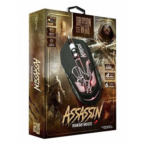 Игровая мышь проводная QUMO Dragon War Assassin черный 71600₽