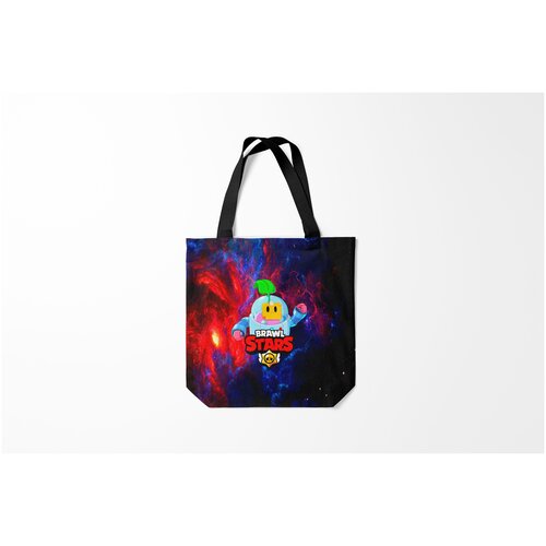 фото Сумка-шоппер / 40х40 см / геймерам / brawl stars sprout burnettie