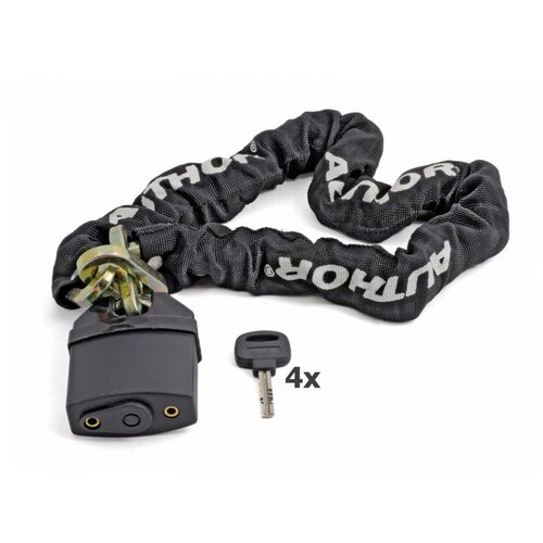 фото Замок велосипедный author achl-65 цепной, 8x8х900мм