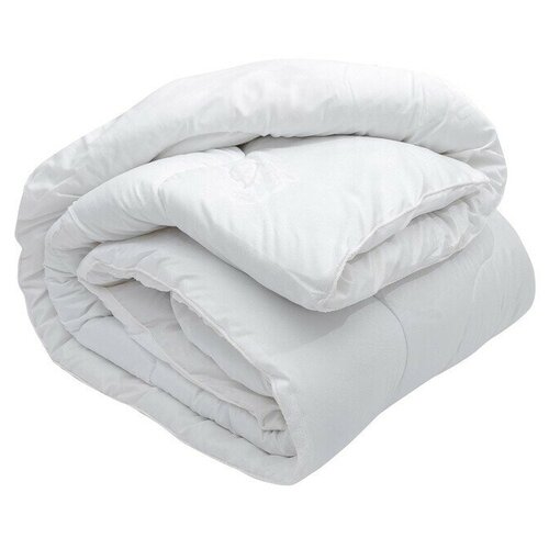 Одеяло зимнее 140х205 см, иск. лебяжий пух, ткань глосс-сатин одеяло лебяжий пух 140х205 см вес 1 73кг микрофибра