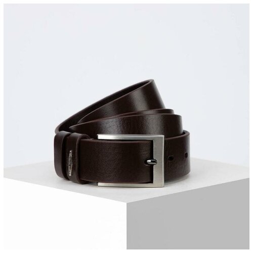 фото Ремень black tortoise, натуральная кожа, металл, длина 110 см., коричневый