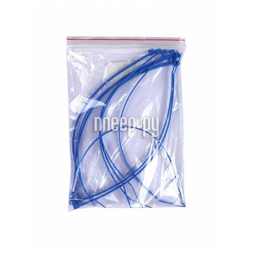 Стяжки Phobya Zip Tie 3.6x200mm 10шт UV-reactive Blue 93015