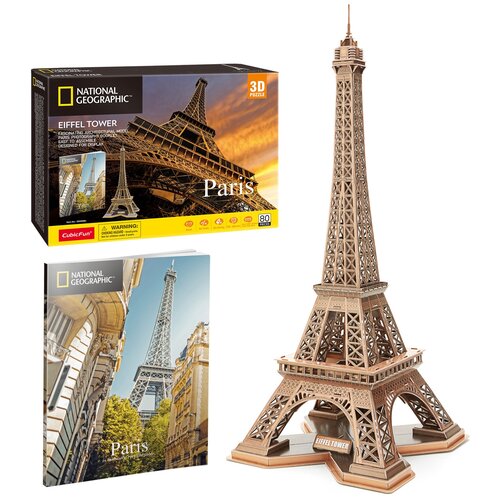 пазл 3d cubicfun national geographic тадж махал 87 деталей ds0981h 1648178 3D пазл CubicFun National Geographic Париж, 80 деталей