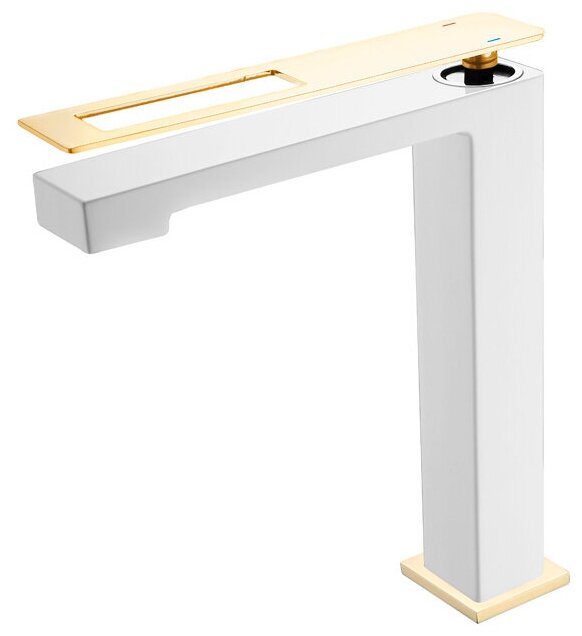 Смеситель Q для умыв. выс. Boheme WhiteGold 142-WG