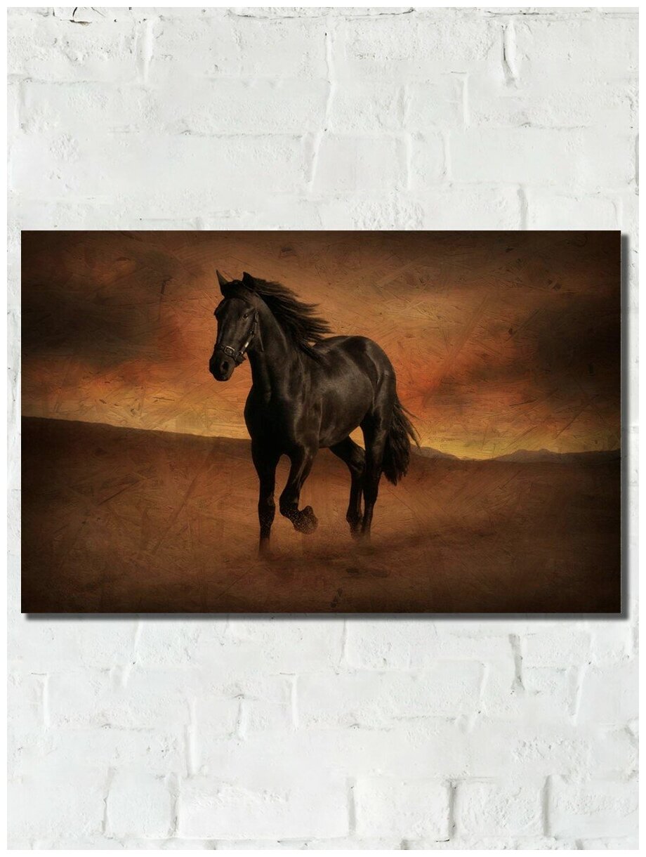 Картина интерьерная на рельефной доске Животные (лошади) - 648