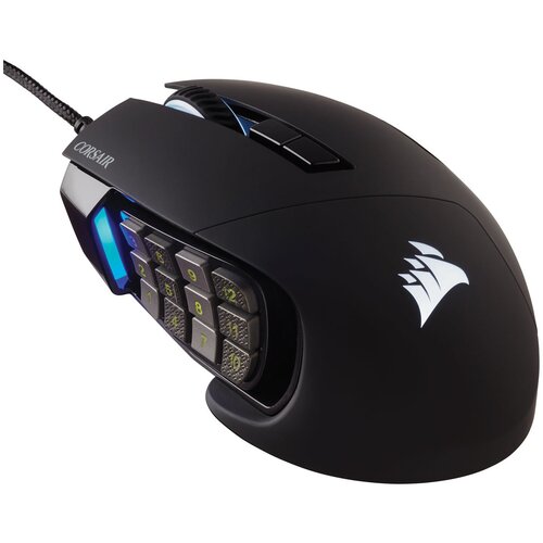 Игровая мышь Corsair Scimitar RGB Elite MOBAMMO черная 1595800₽