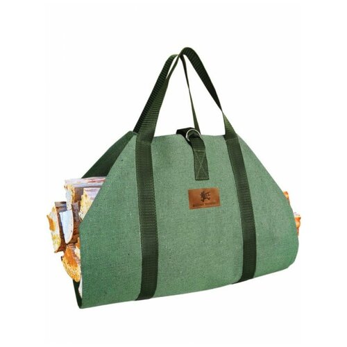 Сумка для переноски дров, насадка с ручками из стропы и застежкой, 40х86 см