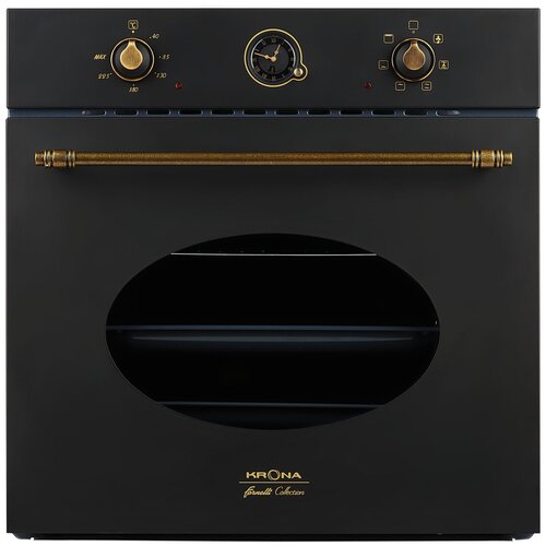 Духовой шкаф KRONA MERLETTO 60 AN электрический черный без рисунка 2529000₽
